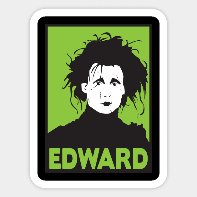 Edward Scissorhands Sticker by stayfrostybro